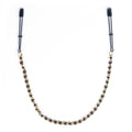 Spartacus Black Tweezer Nipple Clamps with Gold Chain