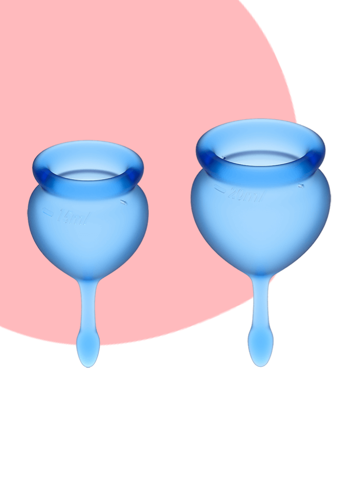 Satisfyer FEEL GOOD silicone menstrual cups (2 pack)