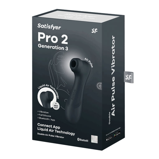 Satisfyer Pro 2 Generation 3 – Black Liquid Air Clitoral Stimulator