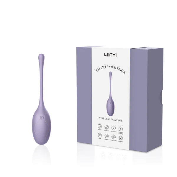 Winyi Smart Love Eggs | App-Controlled Vibrating Egg | Purple