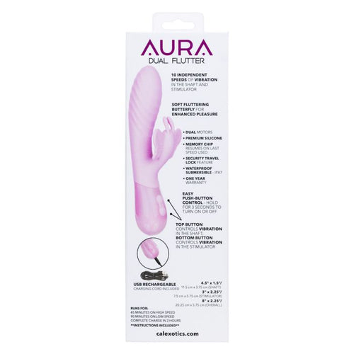 Aura Dual Flutter Rabbit Vibrator