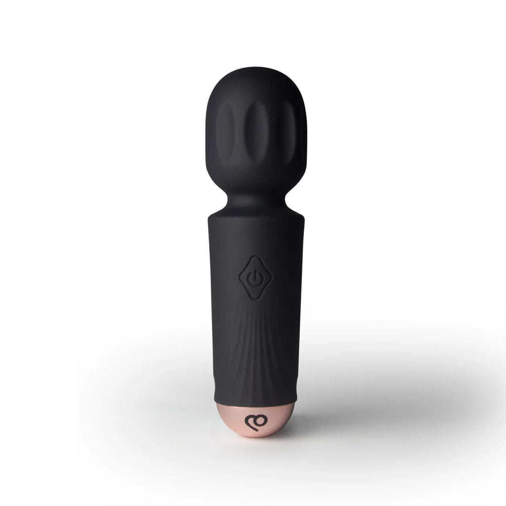 Rocks Off Rechargeable Mini Wand Vibrator | Black Tulip