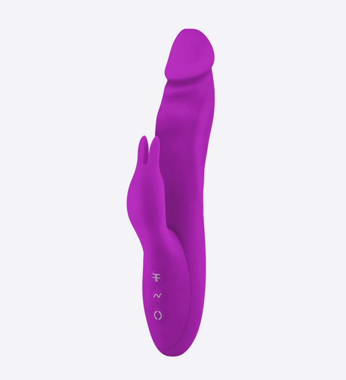FemmeFunn Booster Rabbit Rotating Vibrator - Purple/Pink