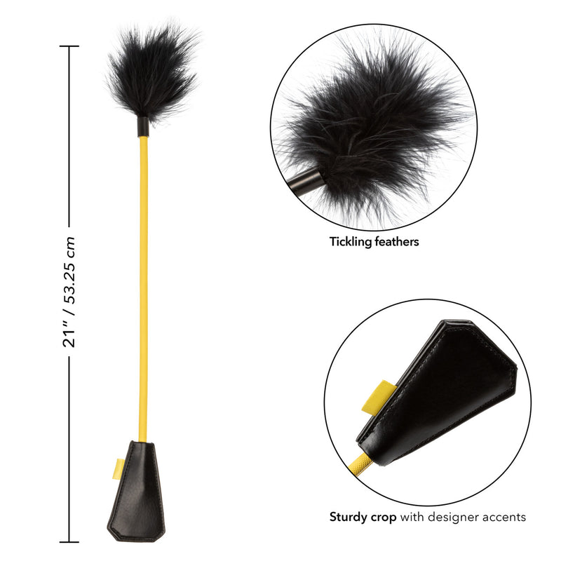 Boundless Feather Crop – Black & Yellow