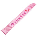 Flashing Pink Bridesmaid Sash - LED Light Up Hens Party Accessory