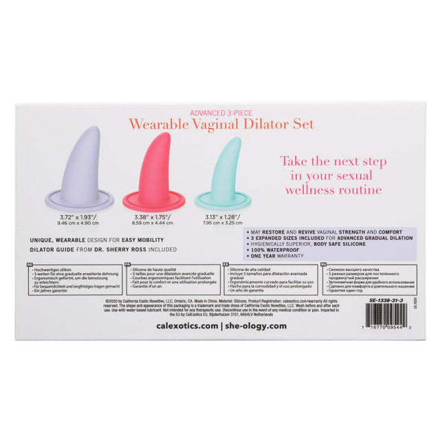 She-Ology Advanced 3 Piece Wearable Vaginal Dilator Set