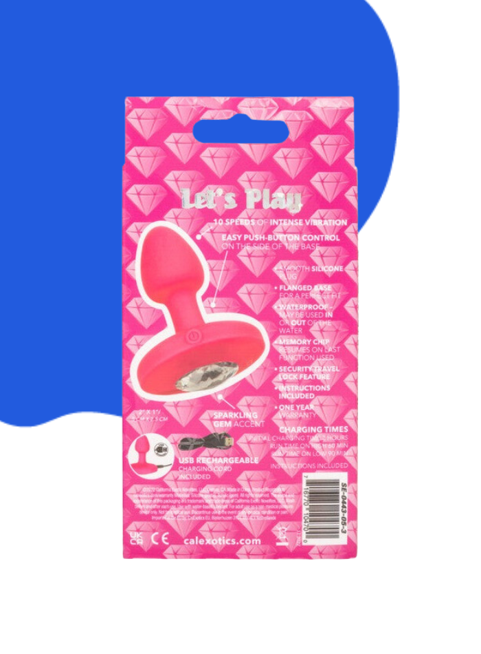 Cheeky Gems SMALL RECHARGEABLE VIBRATING Butt Plug