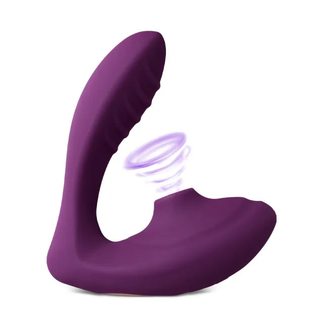 Dual Action Clitoral Suction & G-Spot Vibrator – Dark Purple