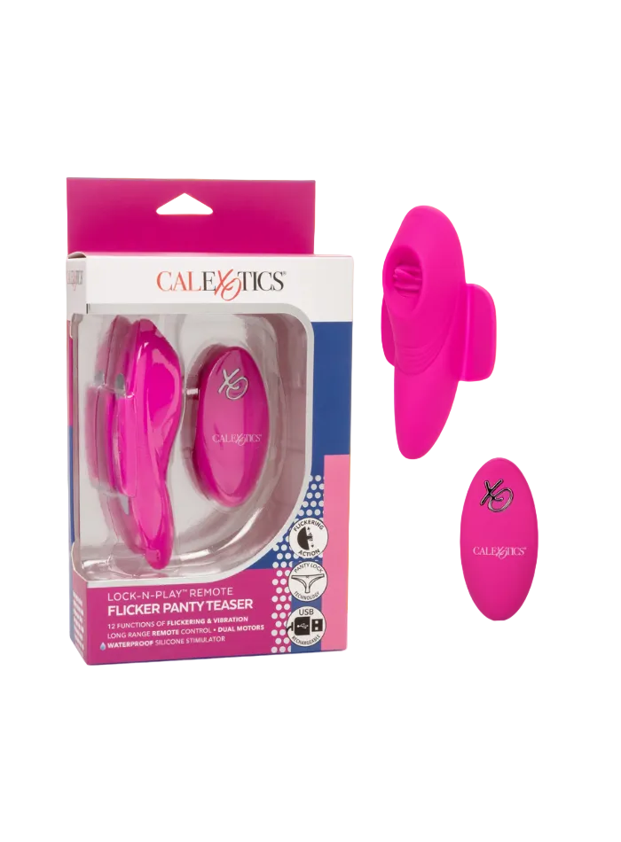 CaleXOtics Lock-N-Play REMOTE FLICKER PANTY TEASER