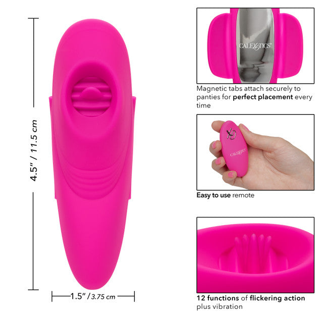CaleXOtics Lock-N-Play REMOTE FLICKER PANTY TEASER