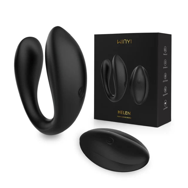 Winyi Helen Remote Control Couples Toy Black
