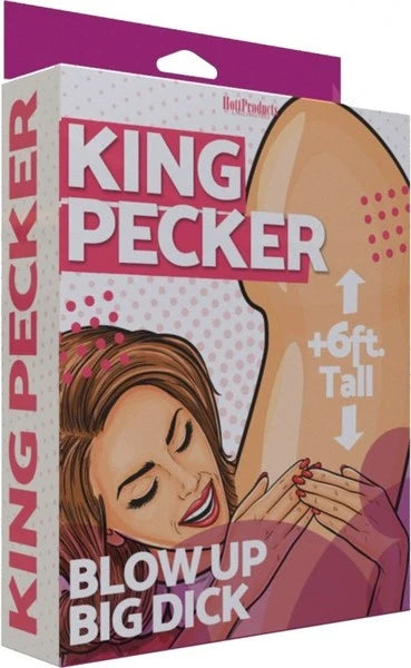 Inflatable King Pecker – 6 Foot Novelty Bop Bag | Hens Night Gag Gift