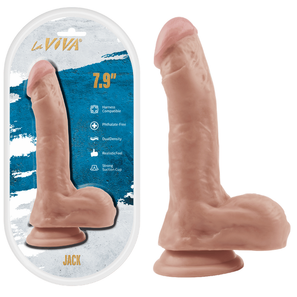 La Viva Jack 7.9" Realistic Dildo - Premium Dual Density
