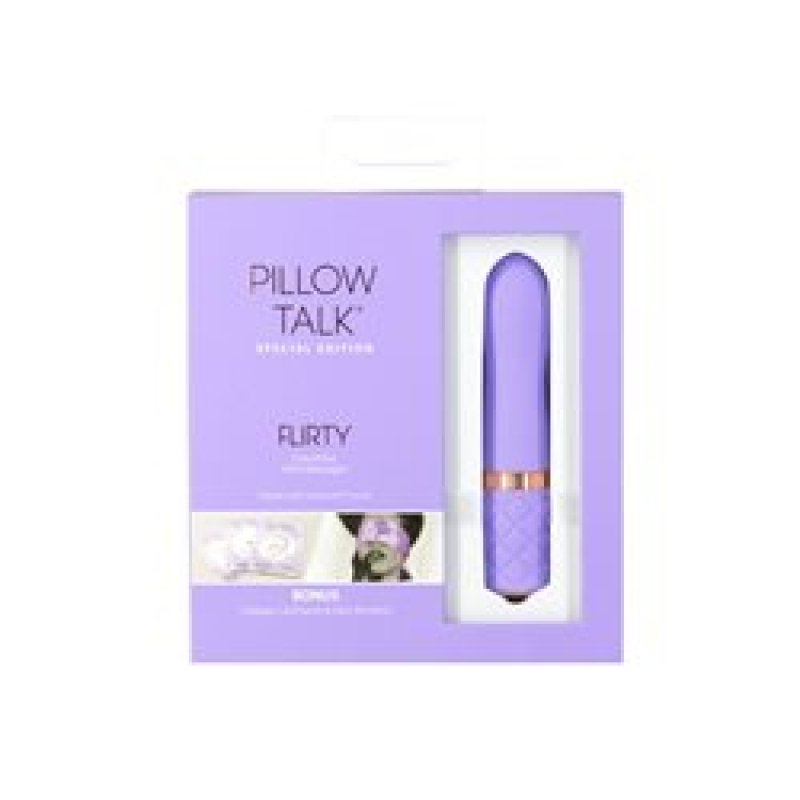 Pillow Talk FLIRTY Swarovski Bullet Vibrator Kit Purple