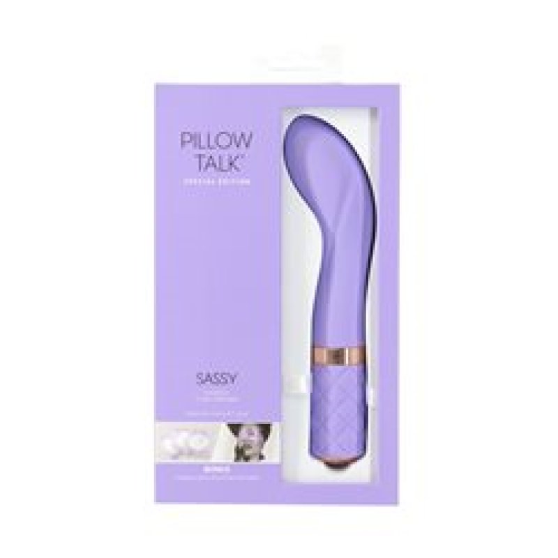 Pillow Talk SASSY Swarovski G-Spot Vibrator Kit Purple
