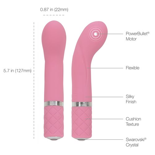 Pillow Talk RACY Swarovski Mini G-Spot Vibrator Pink