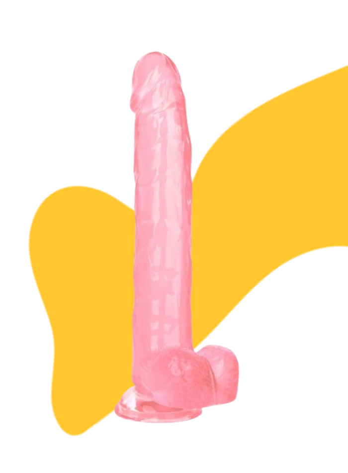 Calexotics SIZE QUEEN Flexible Dildo with Suction Cup and Balls