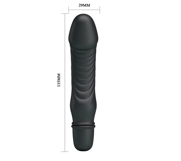Pretty Love Stev G Spot Dildo Vibrator Black