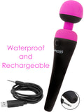 BMS Factory PALMPOWER RECHARGE waterproof vibrating body wand massager