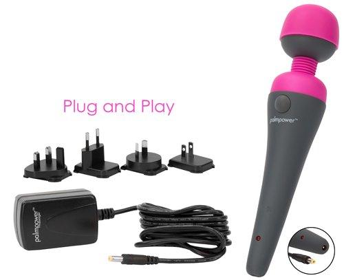 BMS Factory PALMPOWER Vibrating Body Wand Massager - Mains Powered