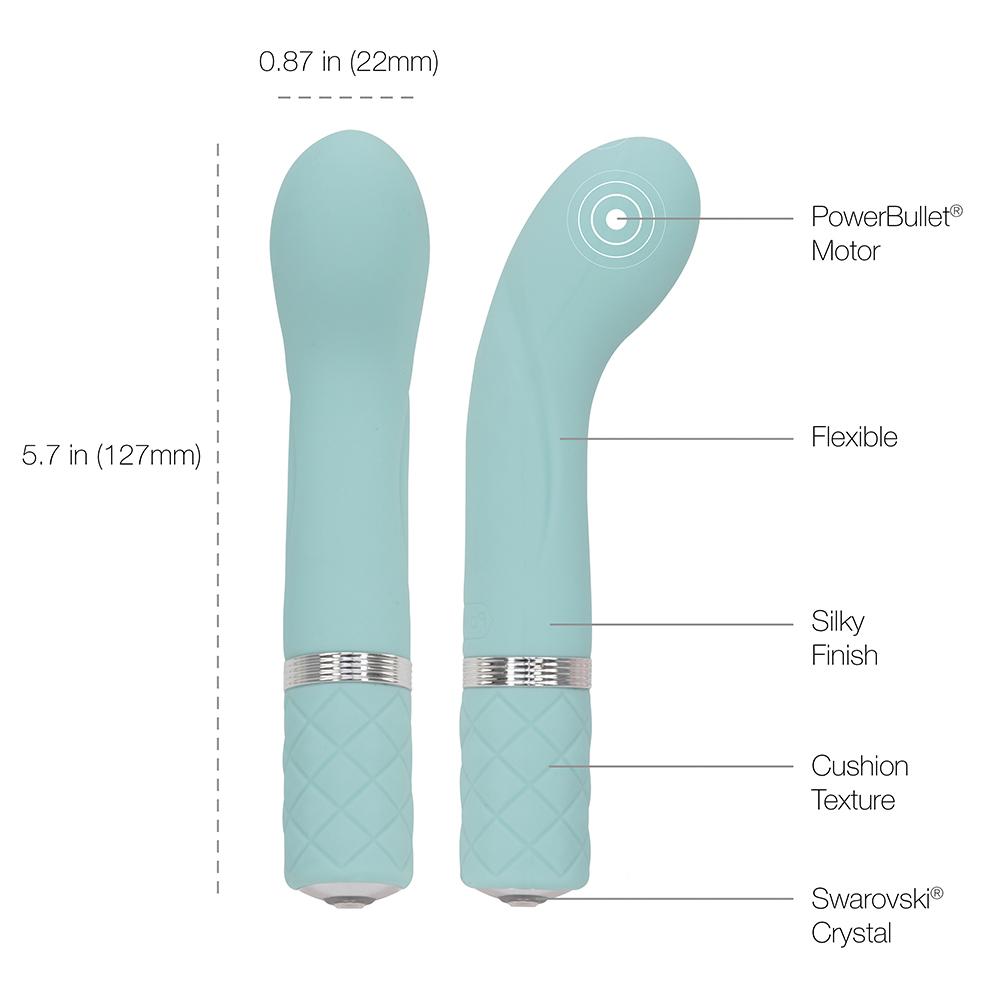 Pillow Talk RACY mini G-spot vibrator with Swarovski crystal