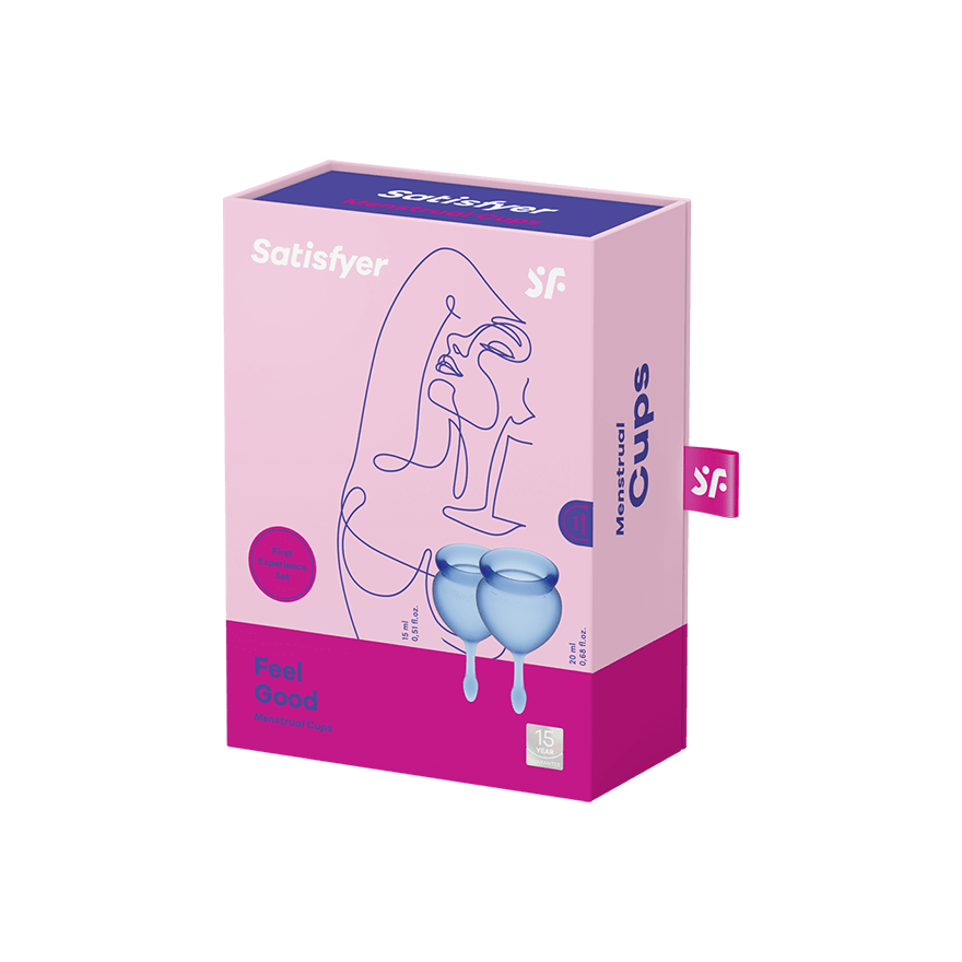 Satisfyer FEEL GOOD silicone menstrual cups (2 pack)