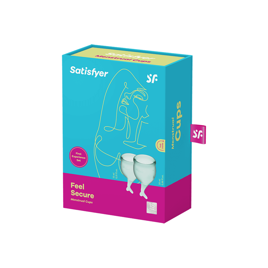 Satisfyer FEEL SECURE silicone menstrual cups (2 pack)