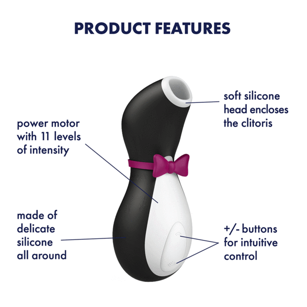 Satisfyer Pro Penguin Next Generation Rechargeable Air Pulse Stimulator - Black