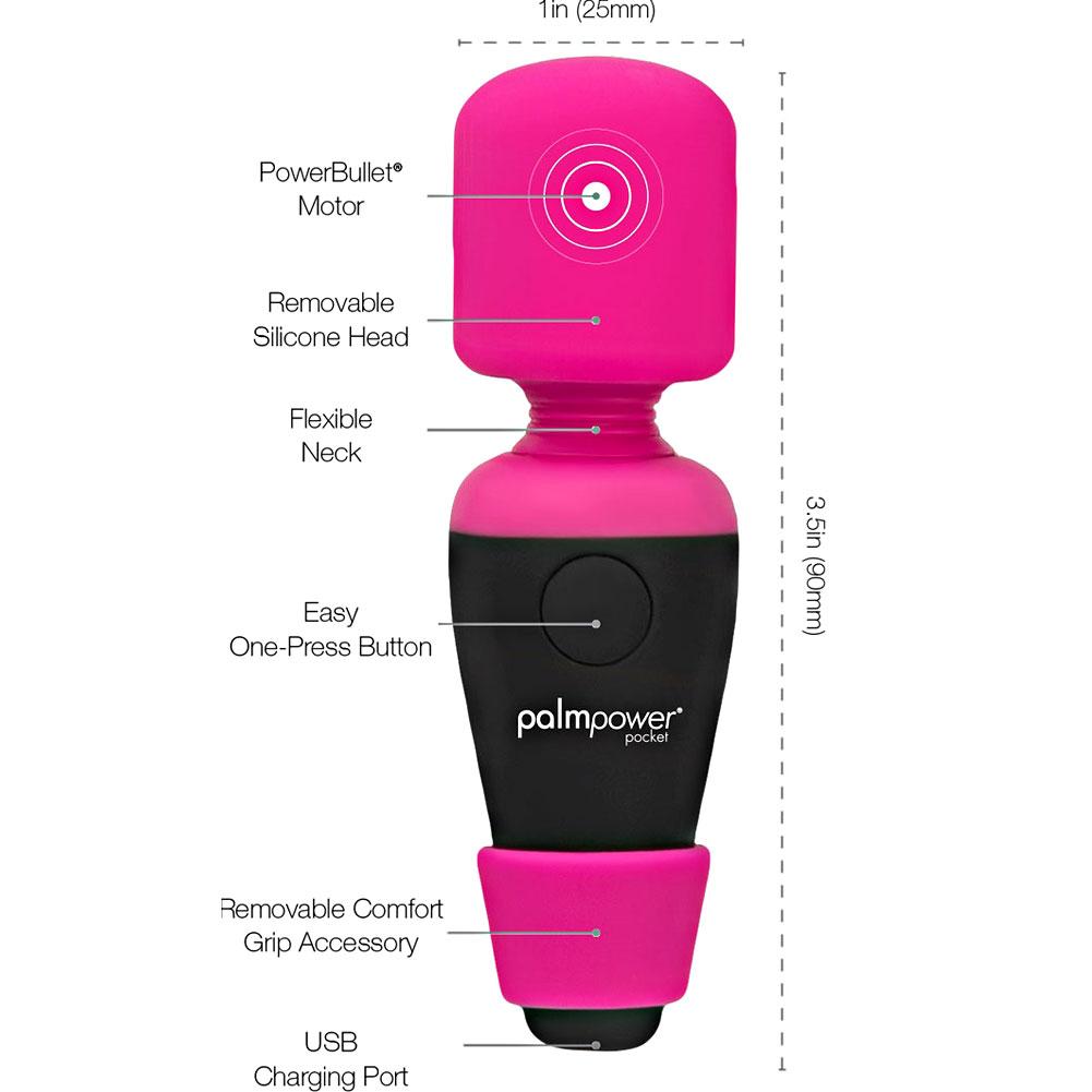 BMS Factory PalmPower Pocket Mini Body Wand Massager
